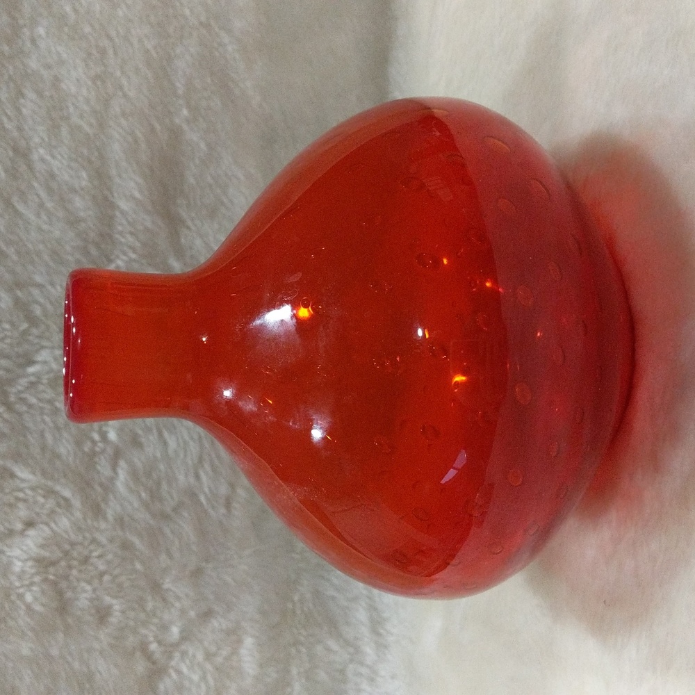🔸Vintage orange vase